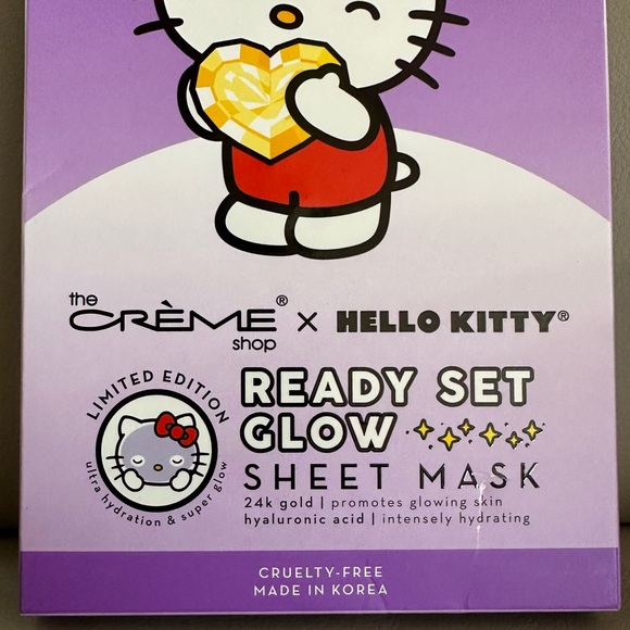 The Creme Shop x Hello Kitty Ready Set Glow Sheet Mask Set of 3 - Picture 4 of 7